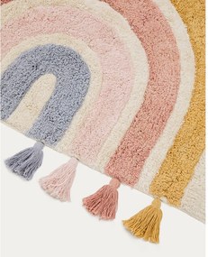 Bawełniany dywan dziecięcy odpowiedni do prania/tkany ręcznie w kolorze kości słoniowej 90x150 cm Tadea – Kave Home