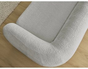 Jasnoszara rozkładana sofa z tkaniny szenilowej 228 cm Neyo – Bobochic Paris
