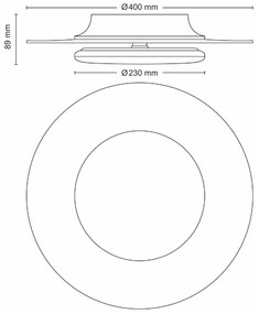 Philips 8720169195219 lampa sufitowa LED Garnet, biały, 1x 30 W 3400 lm 4000 K IP20