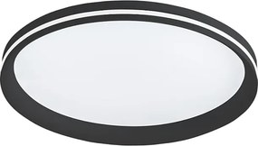 Isy - Aluminiowa lampa sufitowa LED Fabas Luce - Zintegrowana dioda LED 64W IP20 Czarna