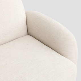 Nowoczesna, dwuosobowa sofa do salonu Helmi, kolor ecru