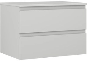 Mexen Orio szafka łazienkowa podumywalkowa 70 cm z blatem, 2 szuflady, szara mat - 91A10-07047-2-BFFC62