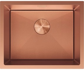 Mexen Trixo zlewozmywak stalowy 1-komorowy 540 x 440 mm, miedź HC - 6414541000-65HC