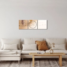 Obraz - Pieśń (z zegarem) (90x30 cm)