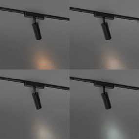 Nowoczesny czarny reflektor do systemu szynowego jednofazowego 4,5 W 3000 K - Magnetic Samson