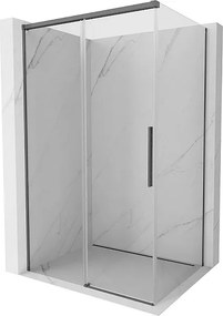 Mexen Rox kabina prysznicowa rozsuwana 125 x 120 cm, transparent, gun gray szczotkowany - 8C2-125-120-66-00