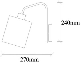Kinkiet w biało-srebrnym kolorze Ve – Opviq lights