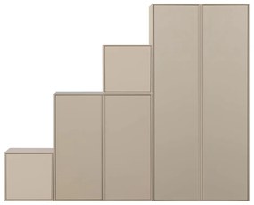 Kremowa szafa modułowa z litego drewna sosnowego 250x200 cm Daily – vtwonen