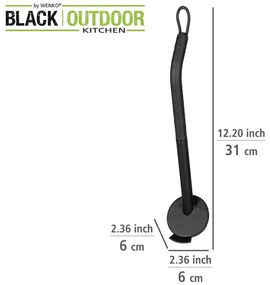 Czarna szczotka do mycia naczyń Wenko Black Outdoor Kitchen Cuvo