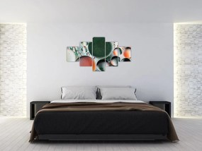 Obraz abstrakcji - bąbelki (125x70 cm)