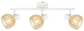 Biało-naturalna lampa sufitowa ø 10 cm Atarri – Candellux Lighting