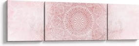Obraz - Różowa mandala (170x50 cm)