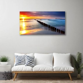 Obraz canvas Blask Słońca na Morskiej Tafli