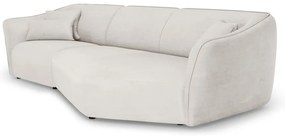 Biały narożnik z materiału bouclé Tokyo – Cosmopolitan Design