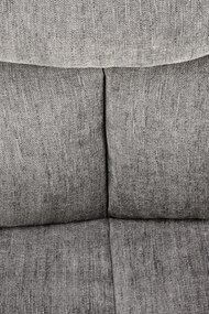 Krzesło obrotowe, szare, 360°, wygodne, nowoczesne, tkanina ODIN #15 K495