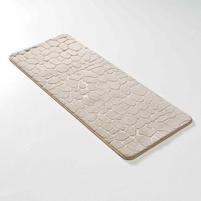 Beżowy tekstylny dywanik łazienkowy 50x120 cm Ricochet – douceur d'intérieur