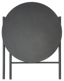Czarny metalowy okrągły stół ø 70 cm Disc – Zone