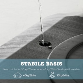 SPORTNOW Stojak na koszykówkę 293-350 cm, kosz do koszykówki ze stojakiem, rolki ze stali