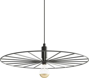 Czarna druciana okrągła lampa wisząca 45 cm - A194 B1-N78