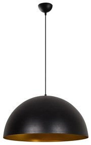 Czarna lampa wisząca z metalowym kloszem ø 60 cm Sivano – Opviq lights