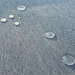 Zestaw mebli ogrodowych Borello XLS2013 - narożnik z 2 pufami i stołem obiadowym