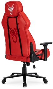 Fotel Gamingowy Obrotowy NEXON Czerwony Nowoczesny