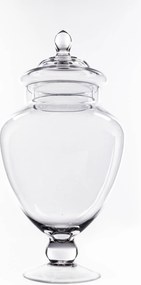 Słoik na cukierki, słój, szklany pojemnik z pokrywką, 30 cm