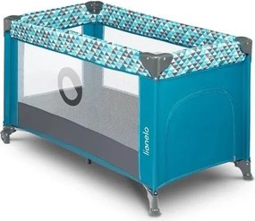 Lionelo - Łóżeczko podróżne STEFI turkusowe