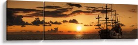 Obraz - Statek piracki (170x50 cm)