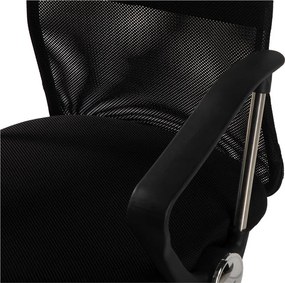 Czarne tapicerowane krzesło biurowe Arco – Bonami Essentials