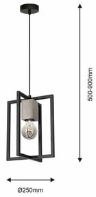 Lampa Wisząca Ralph 1xE27
