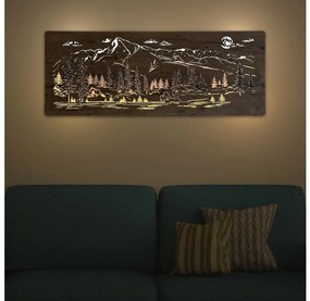 Li-Go 23524/DUB2 - ściemnialna dekoracja ścienna LED/24W/230V 130x50 cm dąb