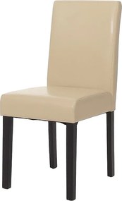 Krzesło do jadalni Littau,  kremowy, ciemne nogi