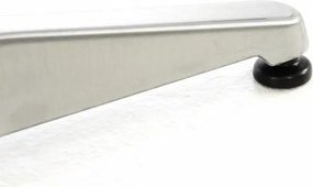 Stół barowy 110 cm okrągły - srebrny