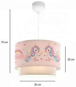 Lampa wisząca 241288 Ponny, różowa