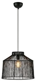 Czarna lampa wisząca z metalowym kloszem ø 42 cm Capanna – Markslöjd