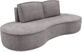 Sofa MOLLY z funkcja spania i pojemnikiem SZARY JEDWAB ABRIAMO 07