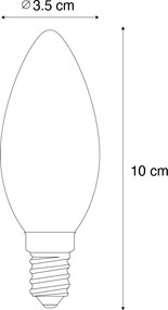 Zestaw 5 ściemnialnych żarówek LED E14 B35 Opal 4W 400 lm 2200K