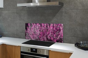 Szkło do Kuchni na Ścianę Jesienne Pole Wrzosów