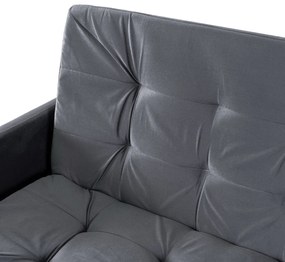 Sofa z Funkcją Spania STELLA Rozkładana Wersalka Dwuosobowa Szara Nowoczesna do Salonu