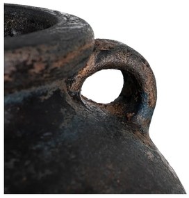 Czarny wysoki wazon z terakoty (wysokość 60 cm) Artem – Ixia