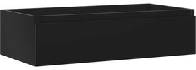 Mexen Orio szafka łazienkowa podumywalkowa 90 cm, 1 szuflada, czarna mat - 91A10-09023-1-BF71