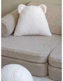Jasnobrązowa sofa dla dzieci z materiału bouclé 132 cm Settee – Wigiwama