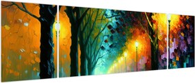 Obraz - Nocny spacer (170x50 cm)