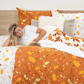 4Home Pościel bawełniana Jesień, 220 x 200 cm, 2 szt. 70 x 90 cm