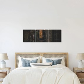 Obraz - Ulica w Londynie (z zegarem) (90x30 cm)