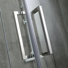 Kabina prysznicowa półokrągła "Lew" ze szkła bezramowego cm 80x80 190h