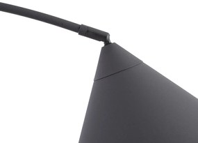 Lampa podłogowa w stylu Retro czarna z białym wnętrzem - Triangolo Retro Oswietlenie wewnetrzne