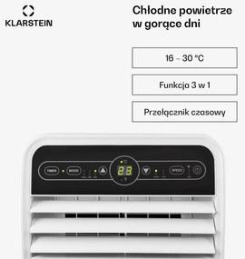 Klarstein Metrobreeze 9000 BTU Klimatyzacja Przenośna Biały