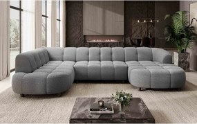 Narożnik VELPA XL Lewostronny z elektryczną regulacją siedziska w tkaninie LOOP 17 WERSAL